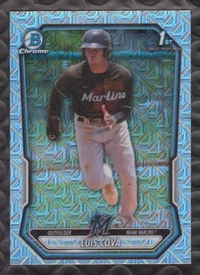 Luis Cova 2026 Bowman Chrome Prospects 1st Mojo Refractor #BCP-38 Miami Marlins