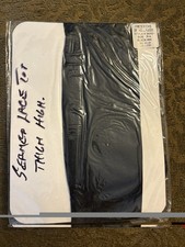 VTG Frederick s Of Hollywood Thigh High Stockings Seamed Lace Top Black Size P/A