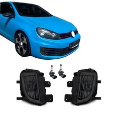 Set fendinebbia R/L nero fumo con lampade H8 per VW Golf 6 GTI GTD