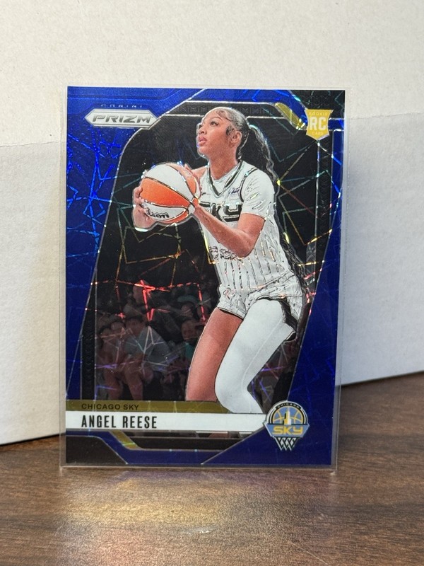 2024 Panini Prizm WNBA Angel Reese Blue Velocity RC