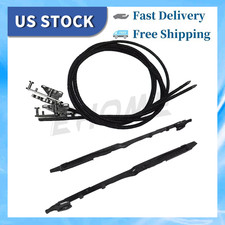 Crew Cab Sunroof Glass Cables+Track Assembly Repair Kit For Ford 2015-2020 F150