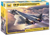 1:72 Zvezda Sukhoi Su-57 Russian Fifth Gen.Fighter Military Airplane Kit ZS7319