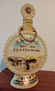 Jim Beam Decanter Kansas Centennial 1861 1961 100 Years