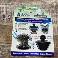 NEW TubShroom Ultra platinum Bundle Drain Protector Hair Catcher Strainer in SS
