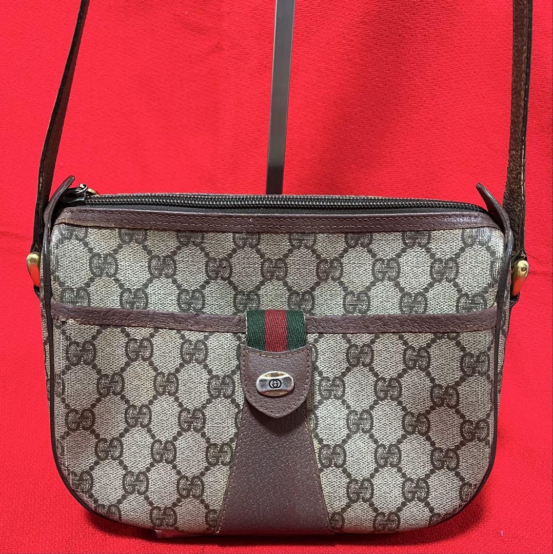 GUCCI Old Bag Shoulder Shelley Line PVC