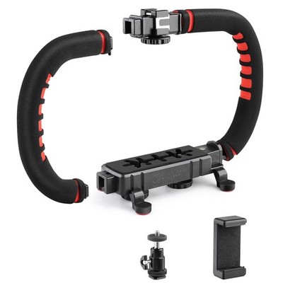 Zeadio Camera Smartphone Stabilizer, Handle Grip Handheld Video Rig, Compatib...