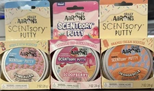 (3x) Crazy Aarons SCENTsory Putty, Gumballer Bubble, Scoopyberry & Orangesicle