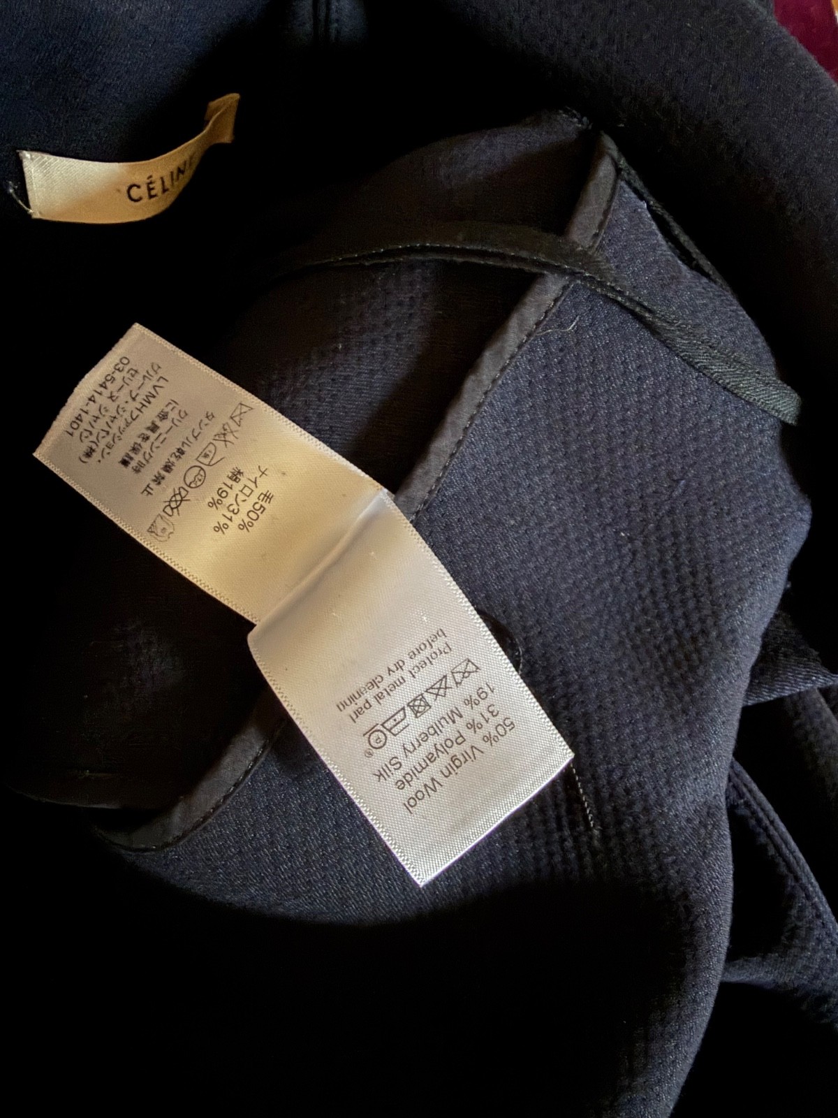 Celine Phoebe Philo navy jumpsuit 36 image 7