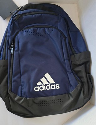 ADIDAS DEFENDER TEAM UNISEX 20'' Backpack Laptop Bag Shoe NAVY BLUE $65 NEW
