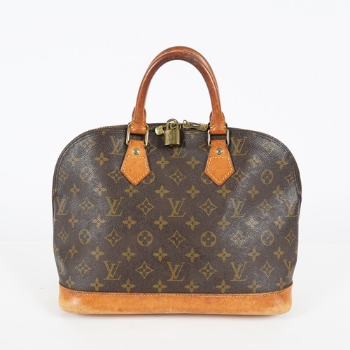Louis Vuitton Alma PM Hand Bag Monogram Canvas Brown M51130 Used 08E032750006
