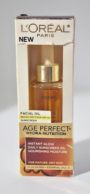 Loreal L'Oreal Age Perfect Hydra Nutrition Instant Glow Facial Oil Mature Dry