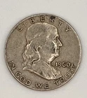 1960-D Franklin Half Dollar, 90% Silver