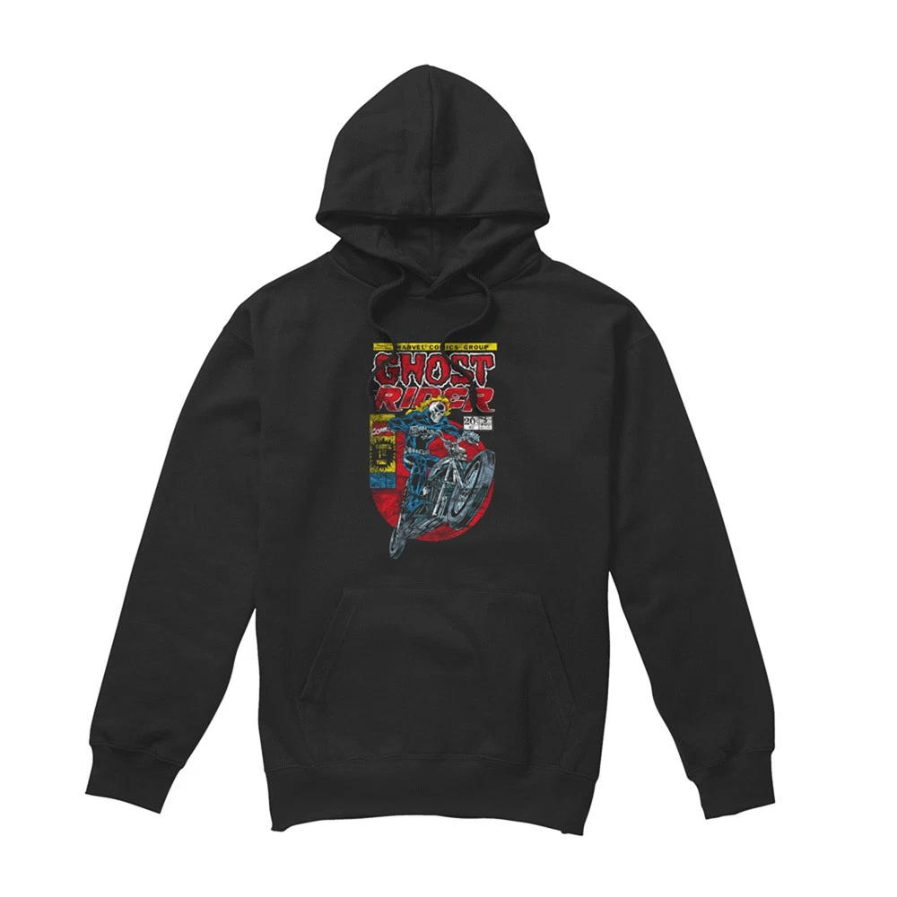 Sudadera con capucha unisex Marvel Ghost Rider S-2XL, negra