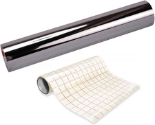 ORACAL 351 Silver Reflective Chrome Vinyl 12" X 6Ft 1-Roll Pack Including Trans