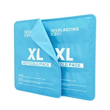 Reusable Ice Pack for Injuries | 11" x 14.5" - 2 Pack XL | Hot & Cold Pack | ...
