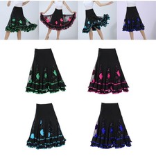 Ballroom Dance Skirt, Long Swing Skirt