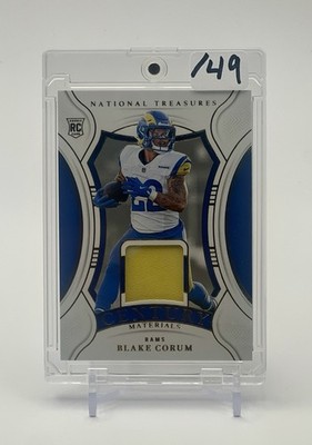   National Treasures Century Materials  Gold  Blake Corum Rookie Rams /49 
