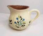 Vintage Stangl Pottery Petite Flowers Creamer Pitcher Hand Painted Scalloped Rim
