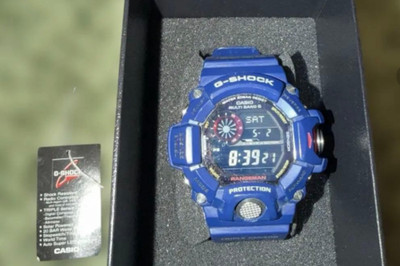 G-SHOCK RANGEMAN GW-9400NVJ-2JF Navy Tough Solar with Triple Sensor used Japan