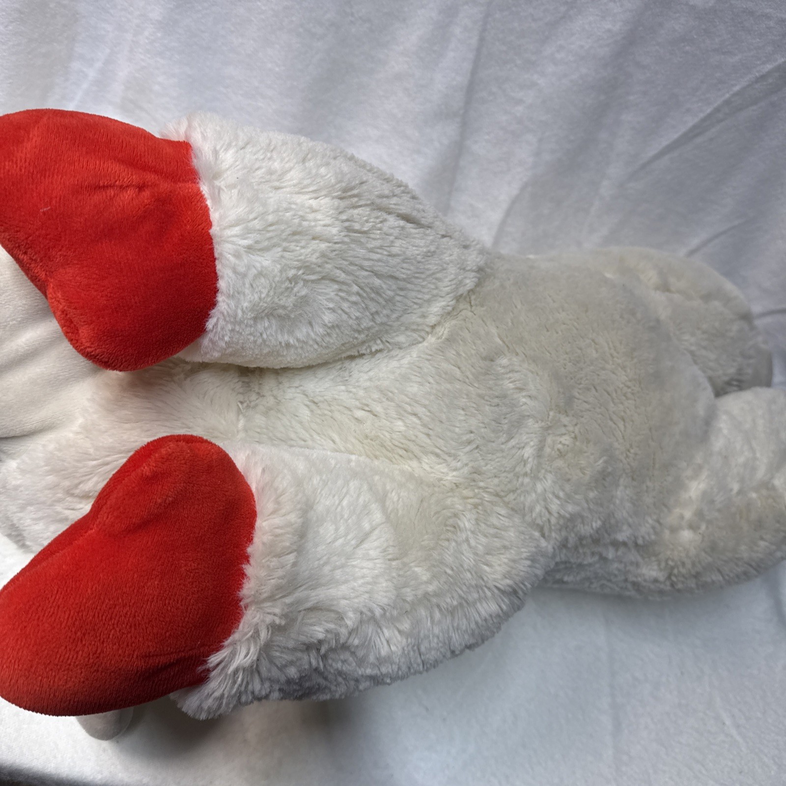 2012 Laying Lamb Chop Sock Puppet Sheep Soft Plush Stuffed Animal Toy LARGE 22"