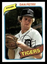 Dan Petry 1980 Topps Rookie Card #373 Detroit Tigers. rookie card picture