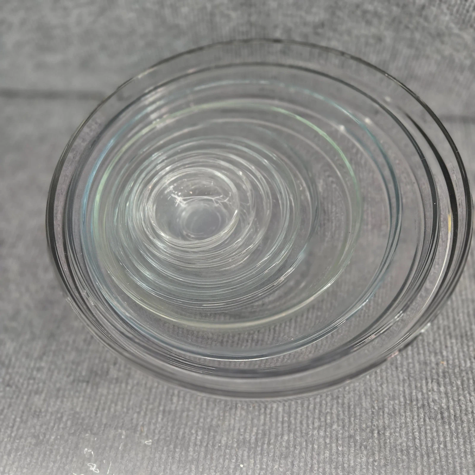 10 pc Clear Glass Nesting Mixing Bowl Set Oven Microwave Safe
