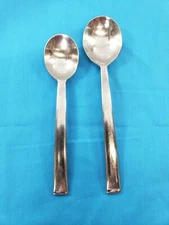DANSK AMENI.T GRAVES STUDIOS 2 SPOONS 1 TEASPOON 1 OVAL SPOON STAINLESS FLATWARE