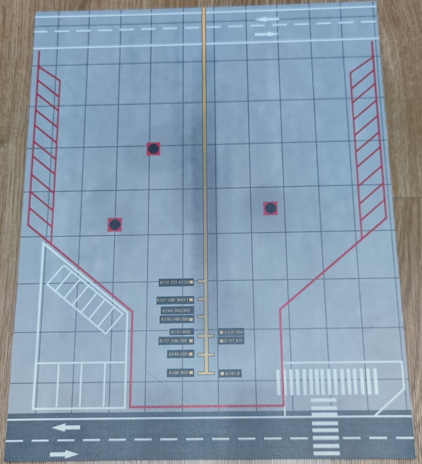 1/200 airport apron platform type B 30x38cm Thickness 3mm MaterialPVC