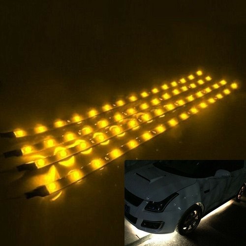 Lot Waterproof 12''/15 LED DC 12V Motor Strip Underbody Light For Car Motorcycle - Picture 24 of 28