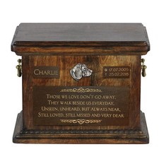 Beagle - urn for dog ashes, personalized urn with engraving, commemorative box f