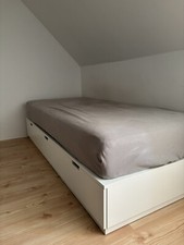 Ikea Bett Nordli 90x200 mit Schubladen weiß !Neuwertig!