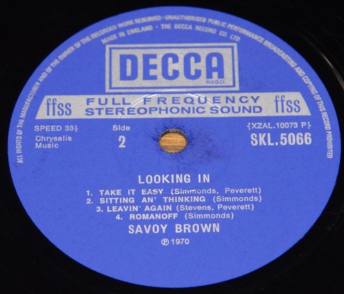 SAVOY BROWN ~ LOOKING IN ~ UK DECCA STEREO LP 1970 1ST PRESS 1W/1W ~ NEAR MINT - Picture 7 of 9