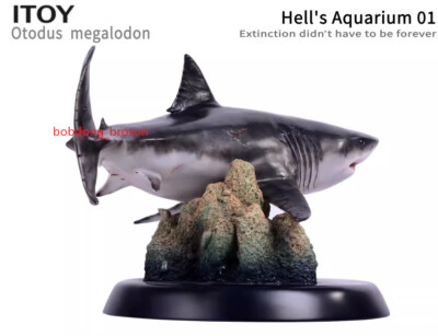 Itoy Statue Otodus Megalodon Hell's Aquarium 01 Figure 1/35 Scale PVC Resin