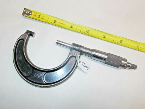 BROWN & SHARPE No. 60,  Machinists 1 - 2" Micrometer (.001"), Steel Faces, USA - Picture 1 of 3
