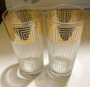 ribbed highball glasses