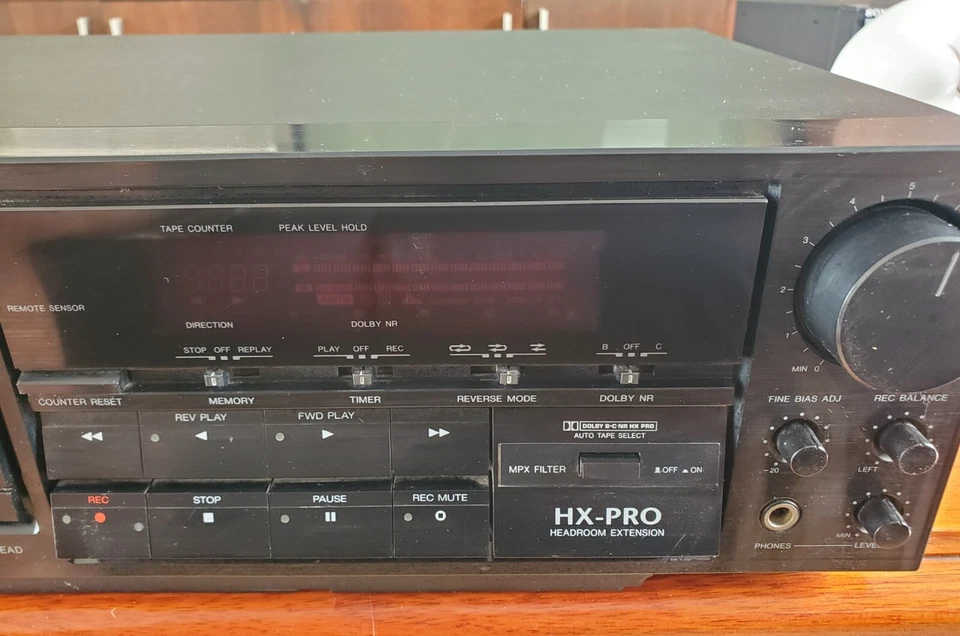 Carver TDR-1500 HX-Pro RC Estéreo Cassette Deck, Probado y Funcionando Foto 3 de 4