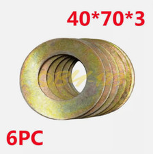 6pc 40mm x70mm x3mm Bucket Pin Shim Iron Excavator Skid Steer For Cat Bobcat