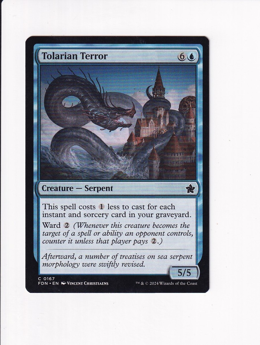 MAGIC THE GATHERING MTG FOUNDATIONS TOLARIAN TERROR (#1) | eBay
