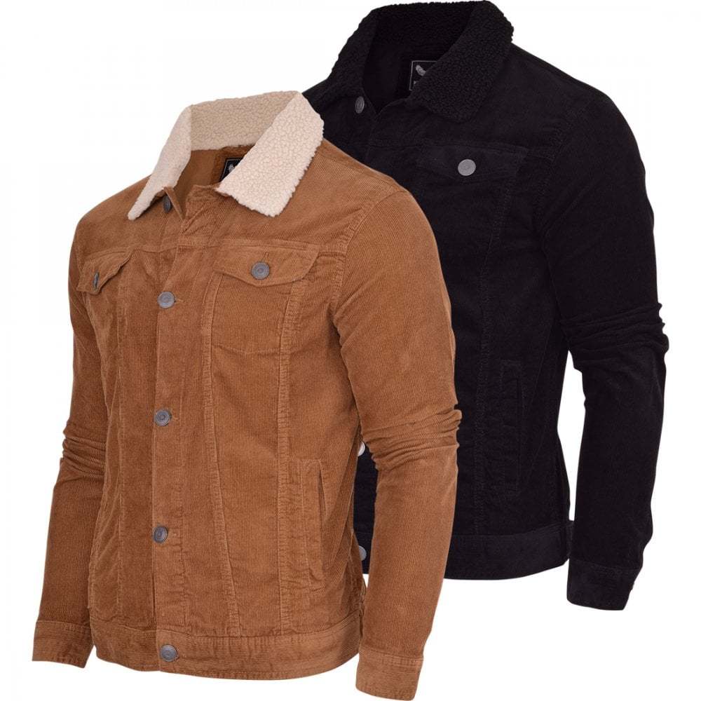 Mens Brave Soul Sherpa Borg Collar 