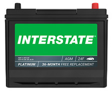 Interstate Batteries 12v 70ah Group Size 24f Sli Agm Car Battery Mtx-24f
