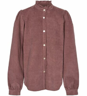 SOFIE SCHNOOR MÄDCHEN COORD HOCHGESCHLOSSENES CORDSHIRT - DUNKELROSE - GRÖSSE 10 JAHRE