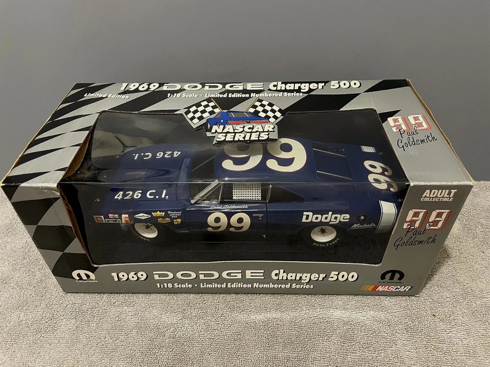 Rare! Mopar 1969 DODGE CHARGER 500 ~ Paul Goldsmith #99 Nascar Series ~ Limited - Image 3 of 4