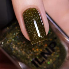 ILNP Countryside - Olive Green Holographic Jelly Nail Polish