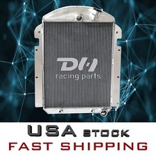 3row Alu Radiator For Chevy 1939 Jc Jd Va 1940 Kc Kd Kf Kp Wa 3.5l V8 Conversion