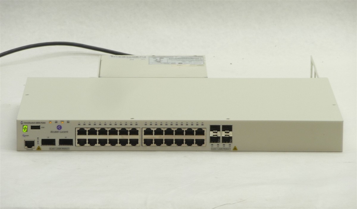 NEW ALCATEL OMNISWITCH OS6850-P24X 6850 2*10GBE POE GIGABIT SWITCH