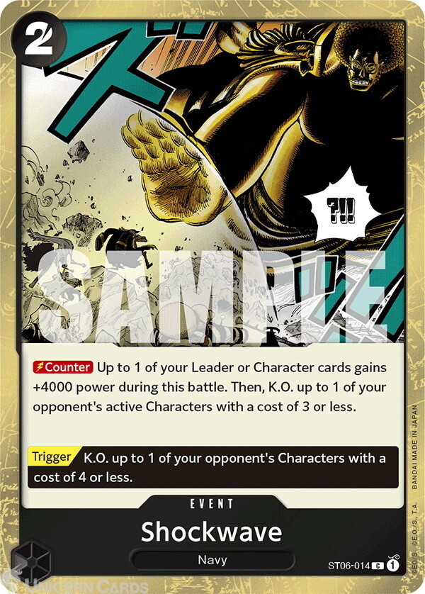 ST06-014 Shockwave : Common Special Foil (Jolly Roger Flag) English One Piece TC