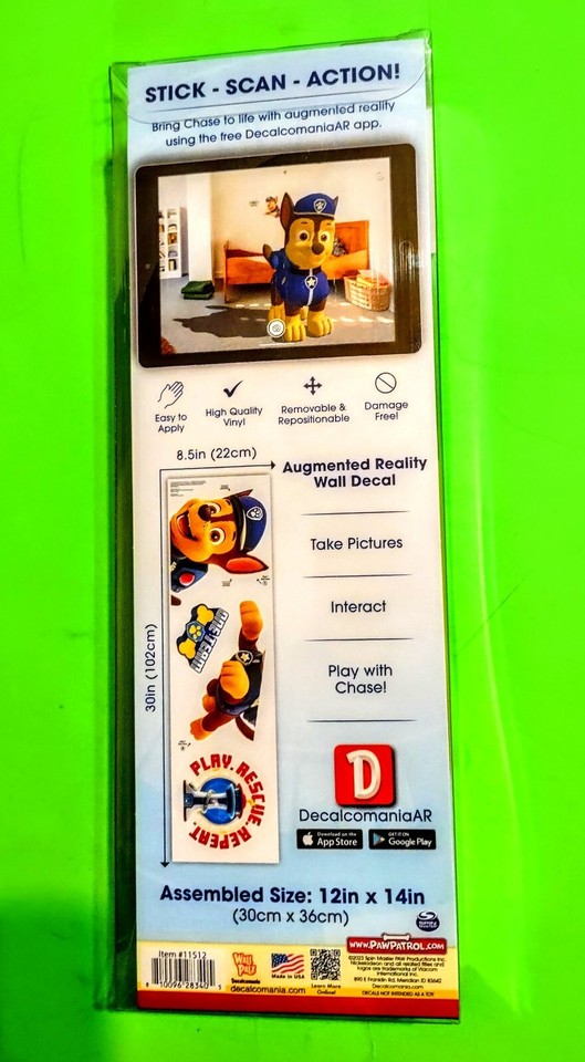 Adesivi Murali Paw Patrol - 42,5 X 65 Cm, Multicolore, Per Cameretta Bambini, PVC Senza Ftalati - 3