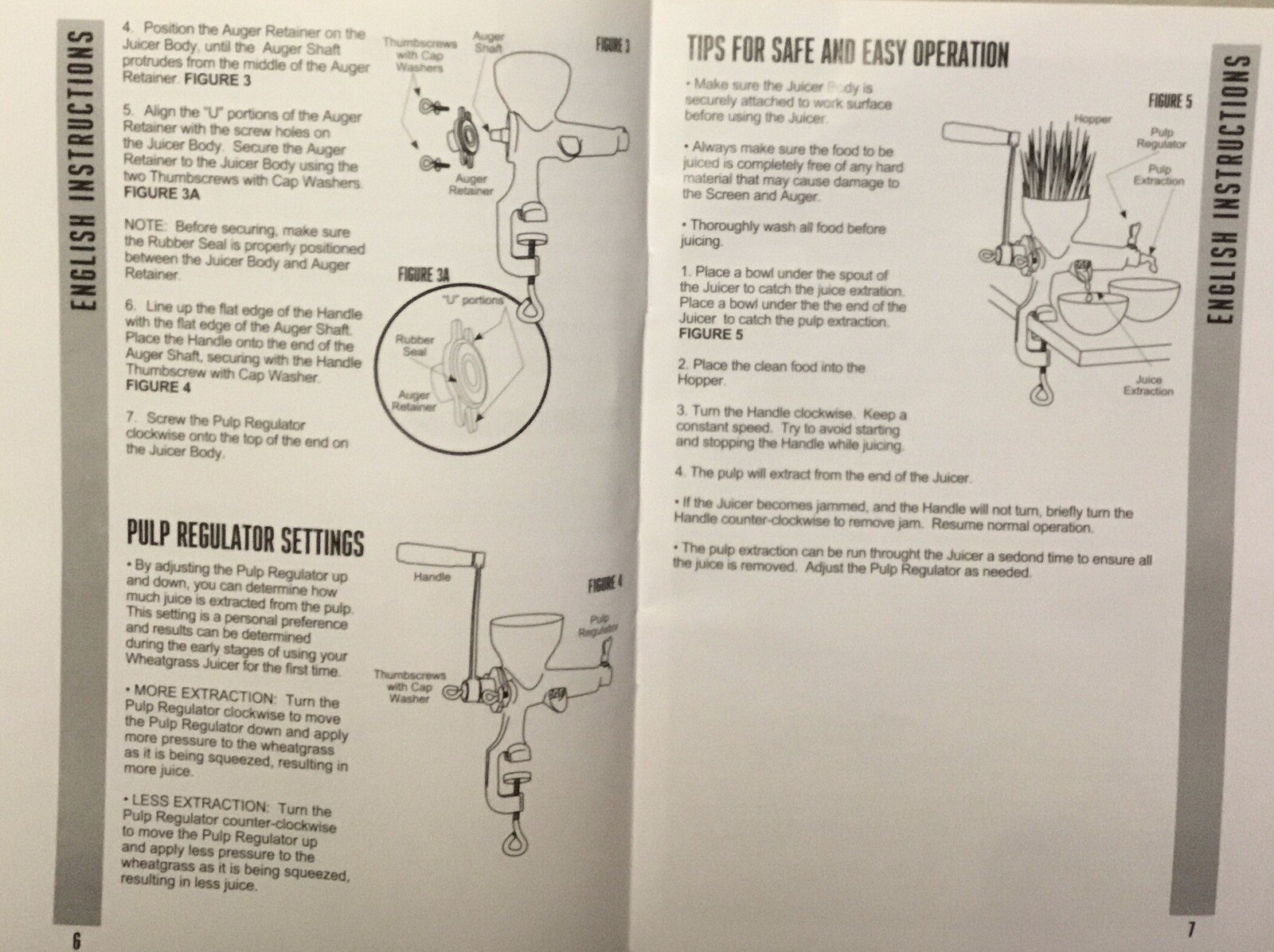 Weston Wheatgrass Juicer Manual Hand Crank Extraction HeavyDuty 36