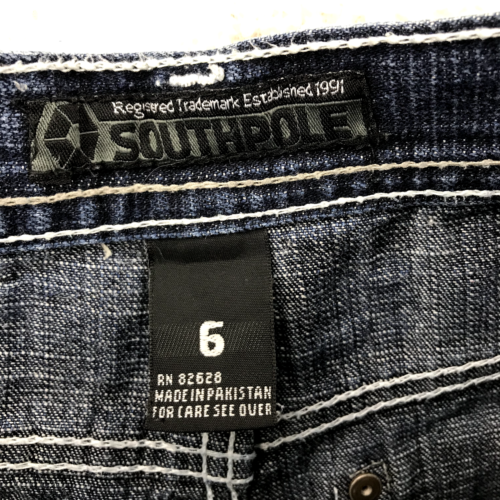 Vintage Y2K Southpole Jeans Boys 6 Blue Baggy Skater Grunge Hip Hop Youth - Picture 3 of 14