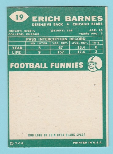 1960 Topps Football Singles - SELECT FROM A VARIETY OF CARDS - - Picture 21 of 151
